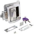METAL TT LOCK W/KEYS CHR
