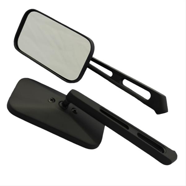 MOTORCYCLE RECTANGLE CLASSIC MIRROR KITBLACK