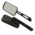 MOTORCYCLE RECTANGLE CLASSIC MIRROR KITBLACK