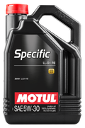 Motul 5L OEM Synthetic Engine Oil Specific LL-01 FE 5W-30 - Case of 4