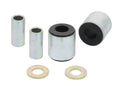 Control arm - lower inner rear bushing 2 Shell Bushings 2 Tubes 2 Washers Install Guide Grease