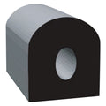 .5 X .5 "D" EPDM, BLK 50'