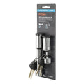5/8IN CLS III/IV RECEIVER LOCK W/7/8IN SPAN COUPLER LOCK COMBO CHROME