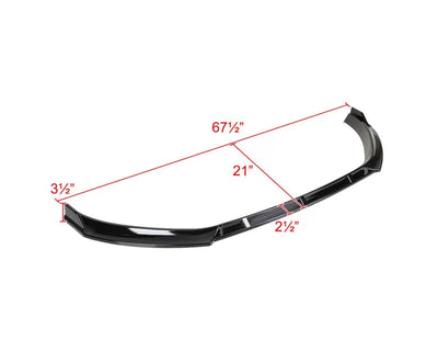 FRONT BUMPER LIP - GLOSSY BLACK