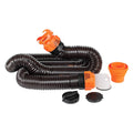RHINOFLEX SEWER HOSE KIT W/15FT HOSE AND SWIVEL FITTINGS