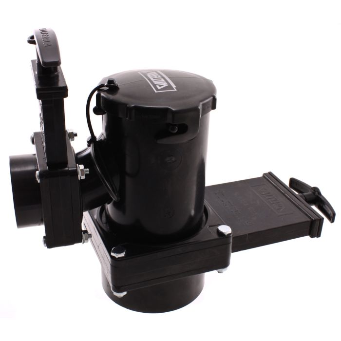 SAN TEE DOUBLE ROTATING VALVE 3IN SPIGOT X 11/2IN SPIGOT X 3IN BAYONET CAP