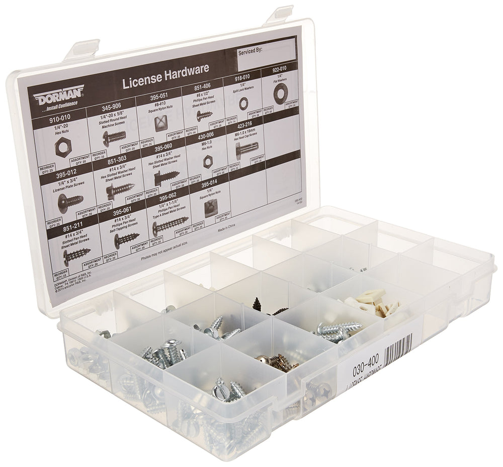 LICENSE PLATE FASTENERS