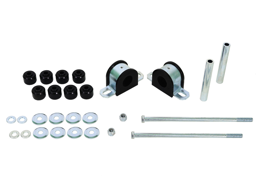 Sway Bar - mount bushing 10 Bushings 2 Saddles 2 Tubes 2 Bolts 12 Washers 2 Nuts Install Guide Grease