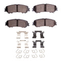 R1 17-24 Nissan Titan Rear Semi Met Brake Pads and Hardware Kit