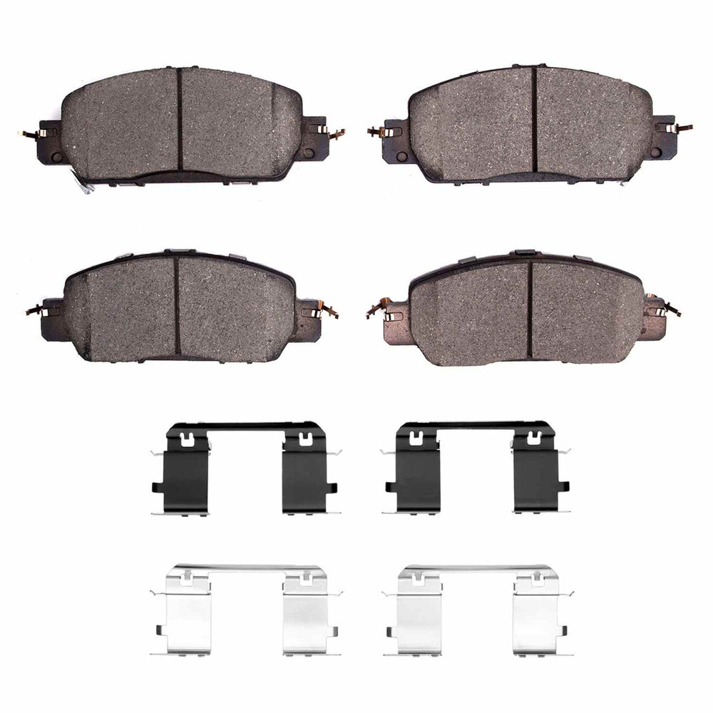 R1 16-17 Honda Accord Coupe Front Semi Met Brake Pads and Hardware Kit