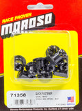 Moroso Quick Fastener - Oval Head - 7/16in x .450in - Steel - Black - 10 Pack