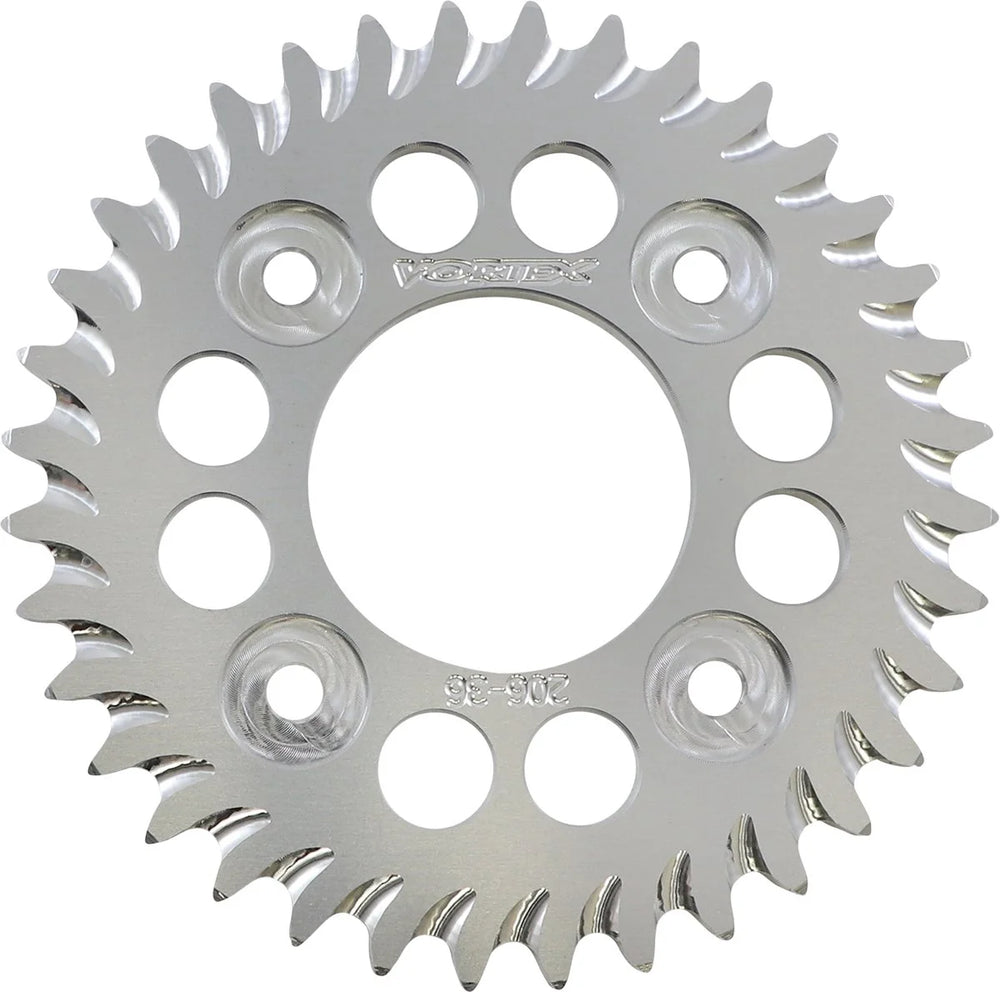 Vortex Racing Aluminum Rear Sprocket 420 36 Tooth- Silver