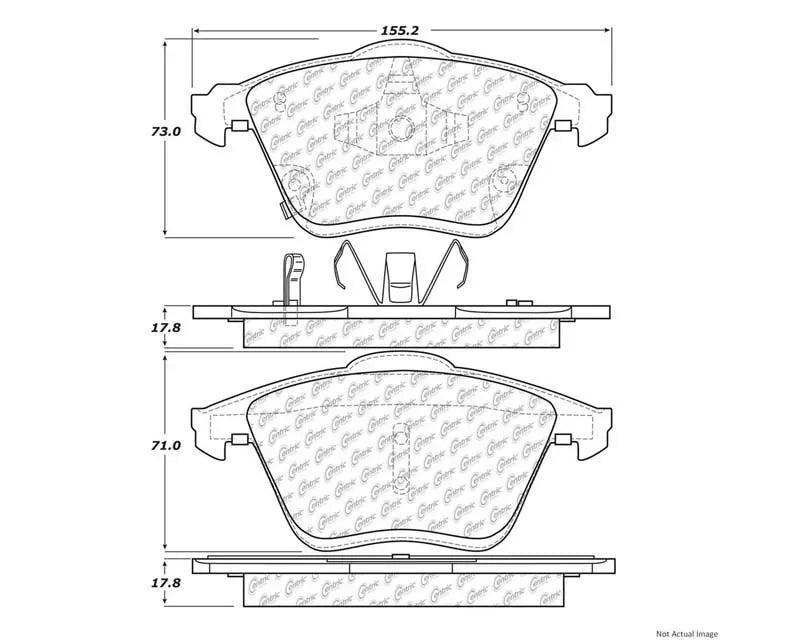Posi-Quiet 06-07 Mazdaspeed 6 Semi Metallic Front Brake Pads