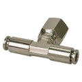 AUTOMATIC HIGH FLOW 1/4IN NPT(F)COUPLERSTEEL/NICKEL PLATED W/GOLD SLEEVE W/LOGO4PC