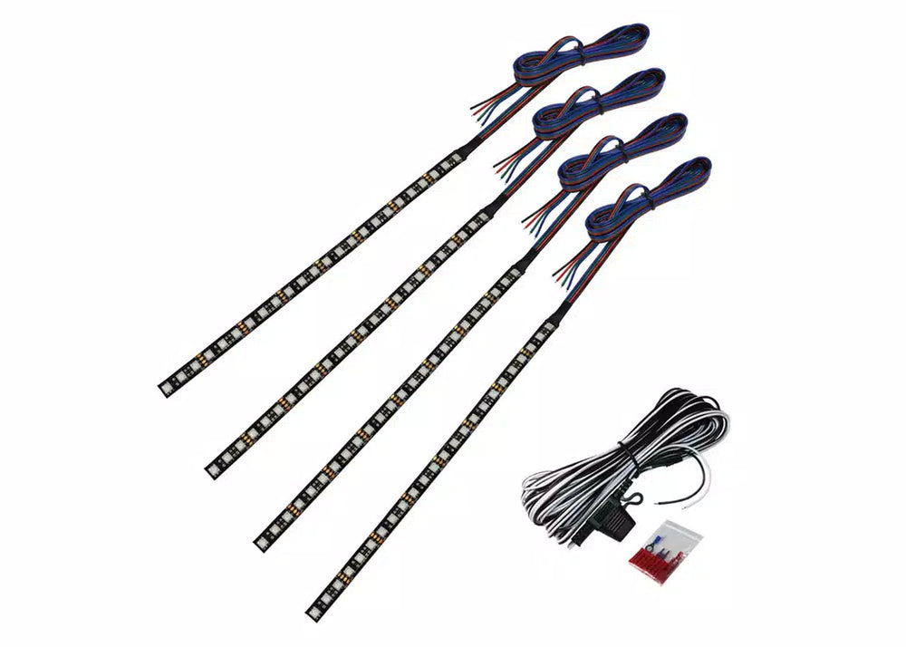 10 IN UNIVERSAL LED LIGHT STRIP KIT(4 PER KIT) COLORSHIFT RGB