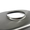 Stainless Bros 2.5in SS304 Thin Oval Muffler End Cap - Center