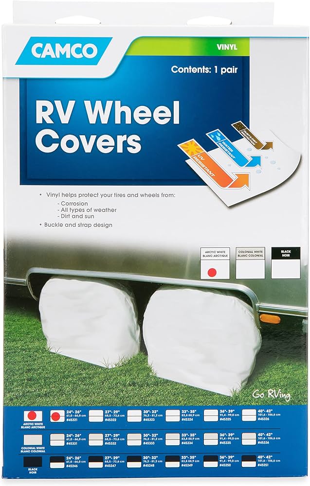 COVERWHEEL&TIRE PROTECTORS 2426INARCWH VINYL SET OF 2
