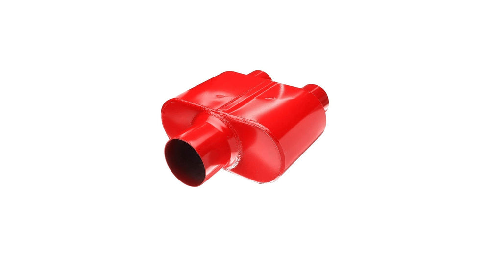MUFFLER CHERRY BOMB EXTREME OVAL 3IN ID/2.5IN OD C/D 12IN OAL AS