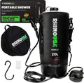 5 Gallon Portable Pressurized Camp Shower - Black