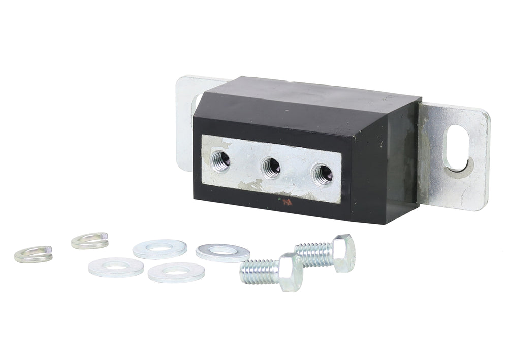 Transmission - mount bushings 1 Bushing 2 Bolts 6 Washers Install Guide