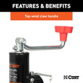 PIPE-MOUNT SWIVEL TRAILER JACK WITH