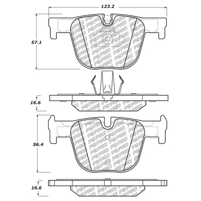 PQ PRO DISC BRAKE PADS WITH HARDWAR