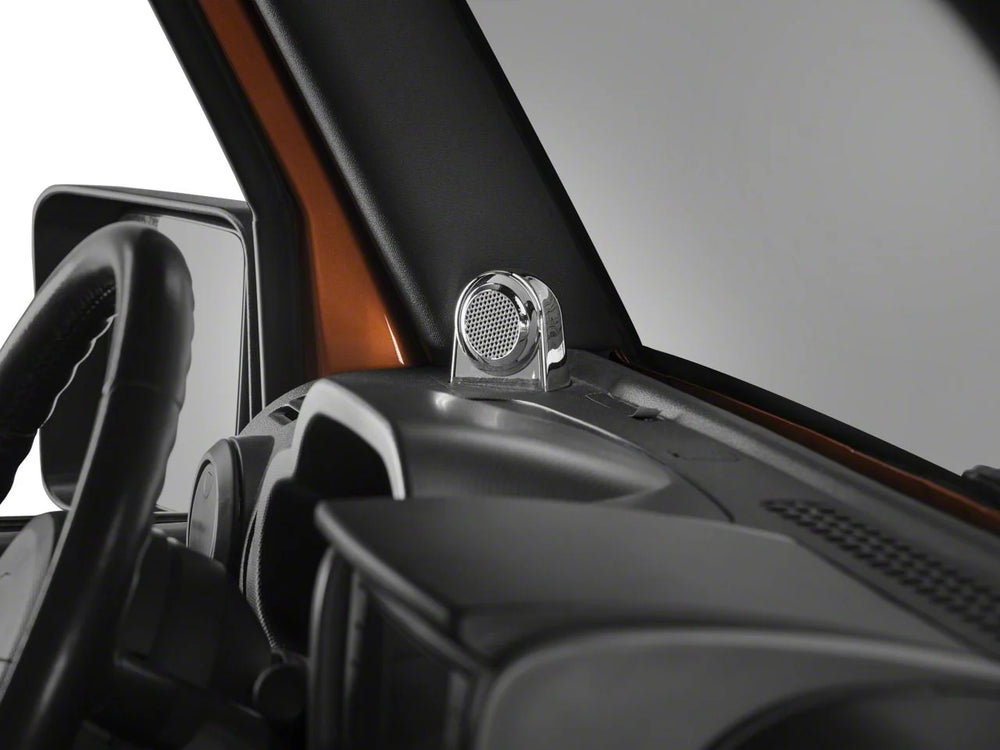 Rugged Ridge 07-10 Jeep Wrangler JK Chrome Tweeter Speaker Enclosures
