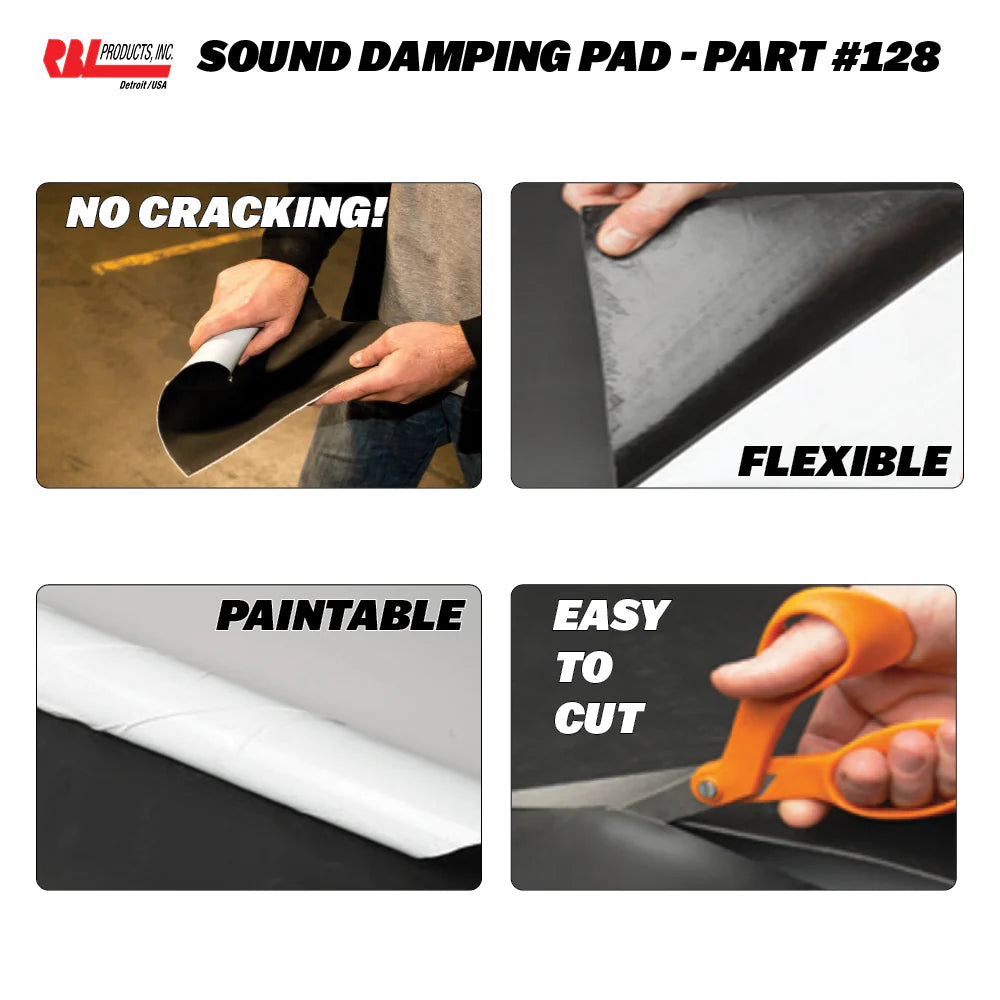 SUPER SILENT SOUND DAMPENING PADS 12IN X 12IN 6 PADS PER PAC