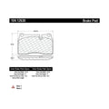 Posi-Quiet 06-09 Land Rover Range Rover 4.2L V8 Sport Supercharged Semi Metallic Front Brake Pads