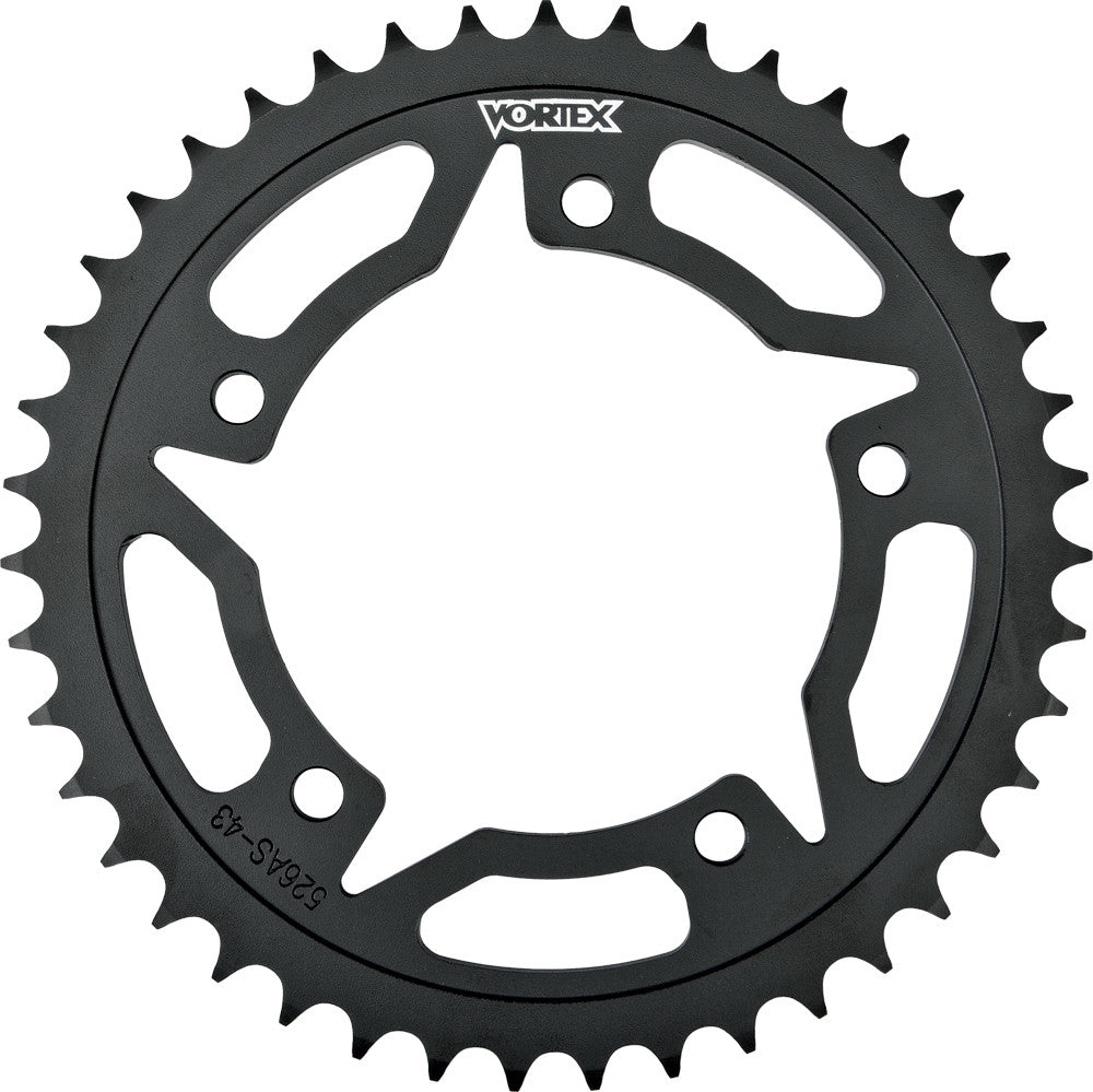 Vortex Racing Steel Rear Sprocket 520 43 Tooth- Black