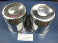 HUB COVERS STAINLESS STEEL 2 PACK 5.1IN OD CLOSED (6IN TALL)