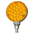 LED P/T SNGL-FACE RND PED W/.180 BL