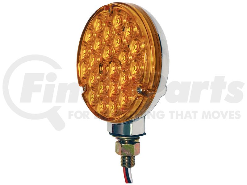 LED P/T SNGL-FACE RND PED W/.180 BL