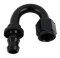 Fragola -8AN Push-Lite End 180 Degree - Black