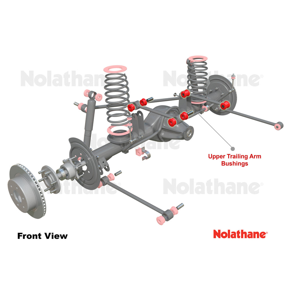 Trailing arm - upper bushing 8 Bushings 4 Tubes Grease