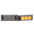 RECT 3 LED WARN LGT;SURF MNT;AMB;CL