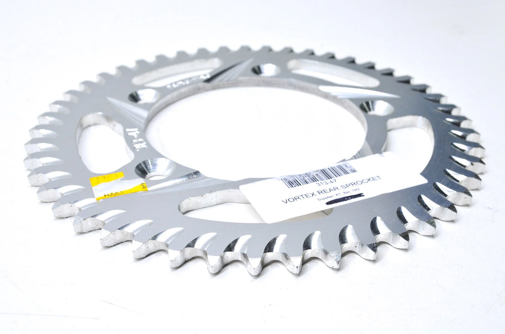 Vortex Racing Aluminum Rear Sprocket 420 47 Tooth- Silver