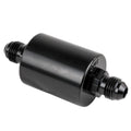 In Line Fuel Filter -6AN Ends Black
