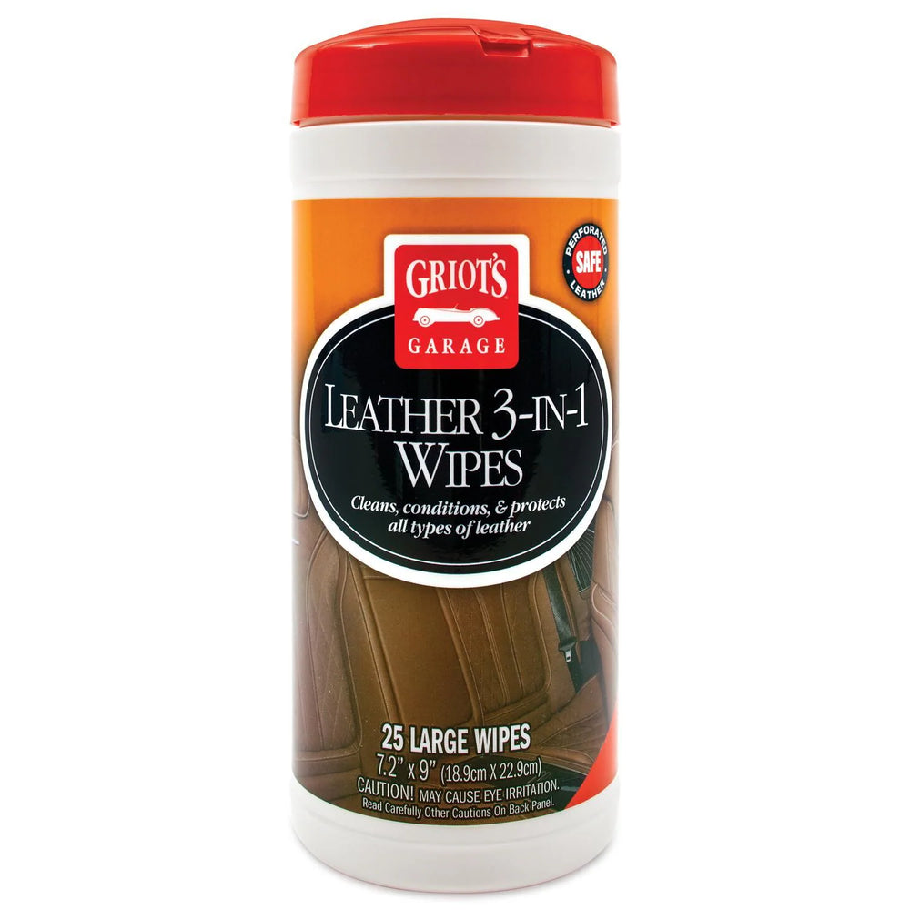 Griots Garage Leather 3-In-1 Wipes