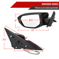 BLACK POWERED MIRRORS 3-PIN CONNECTOR LEFT SIDE