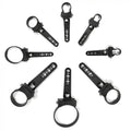 ~(1 lbs. 7X5X2)~ Light Bar Clamp 1 Inch Universal Swivel Bar Clamps Quake LED