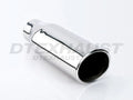 OVAL ROUND DOUBLE WALL SS EXHAUST TIP 3.00IN ID / 5.00INX4.00IN OD