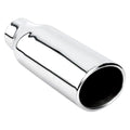 OVAL ROUND DOUBLE WALL SS EXHAUST TIP 3.00IN ID / 5.00INX4.00IN OD