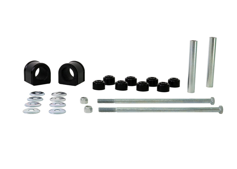 Sway bar - mount and link bushings 10 Bushings 2 Tubes 2 Bolts 8 Washers 2 Nuts Install Guide Grease