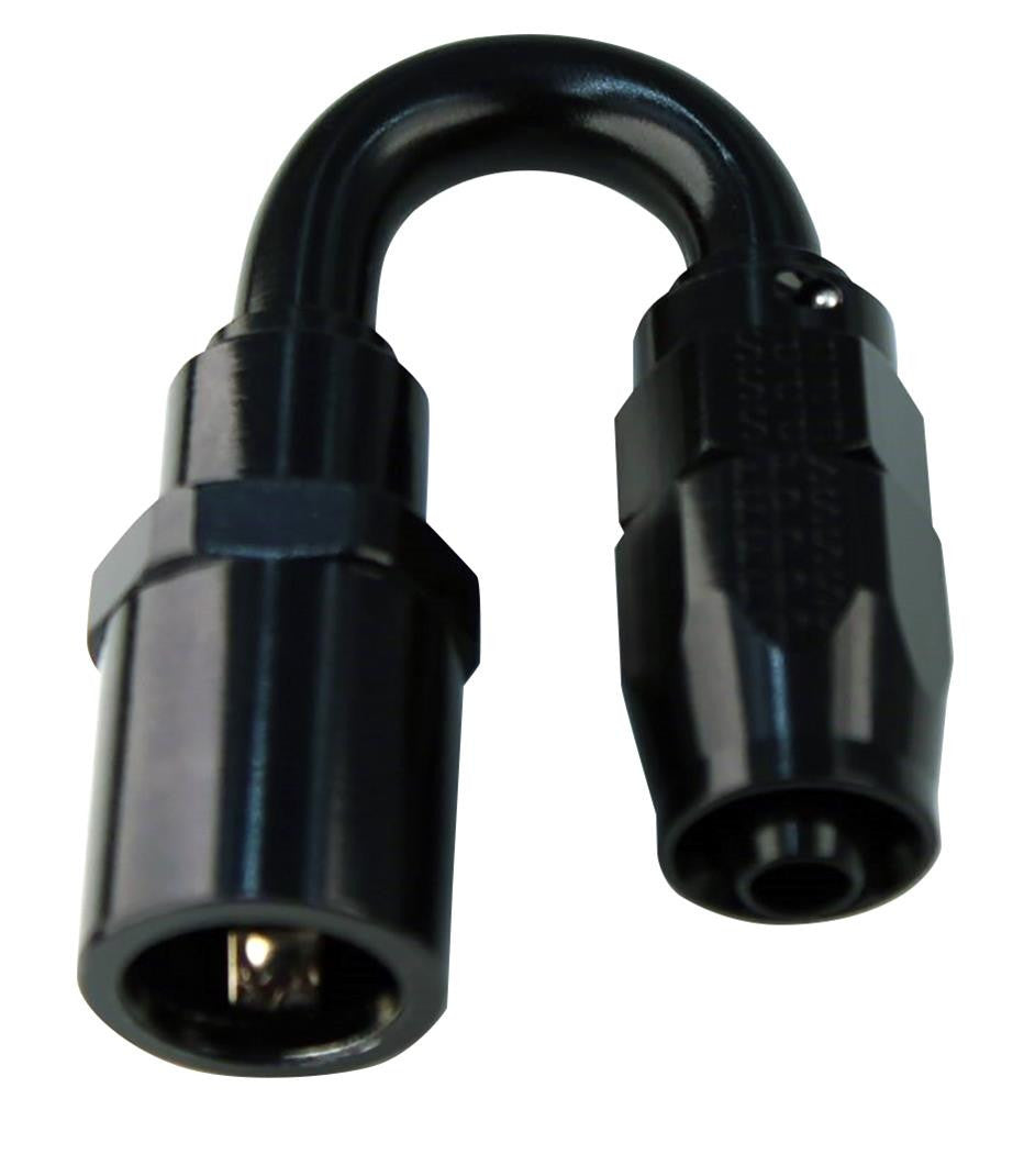 Fragola -6AN Pro-Flow x 30 Degree 3/8 EFI Quick Disconnect Hose End - Black