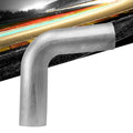 HPS Performance 2.5 OD 80 Degree Bend 6061 Aluminum Elbow Pipe 16 Gauge w/ 4 CLR
