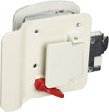 METAL TT LOCK W/KEYS WHT