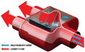 MUFFLER CHERRY BOMB EXTREME D/D 12IN OAL 2.50IN(2)IN2.50IN(2)