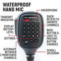 Rugged Radios Hand Mic for G1 Mobile Radio with Scosche MagicMount