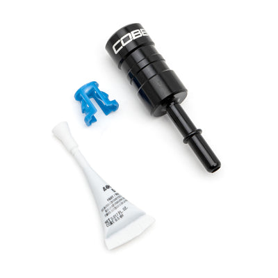 COBB Billet EFI Quick Disconnect 1/8 in NPT Tap to 5/16 in Fuel Lines